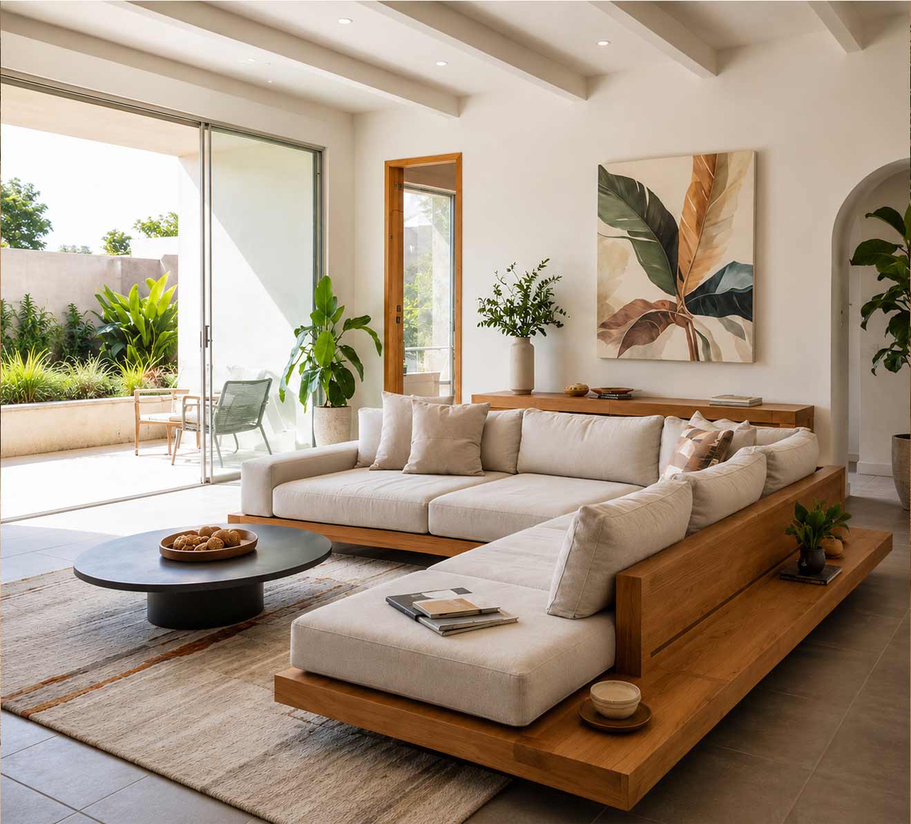 Aurelia Platform L-Shape Sofa